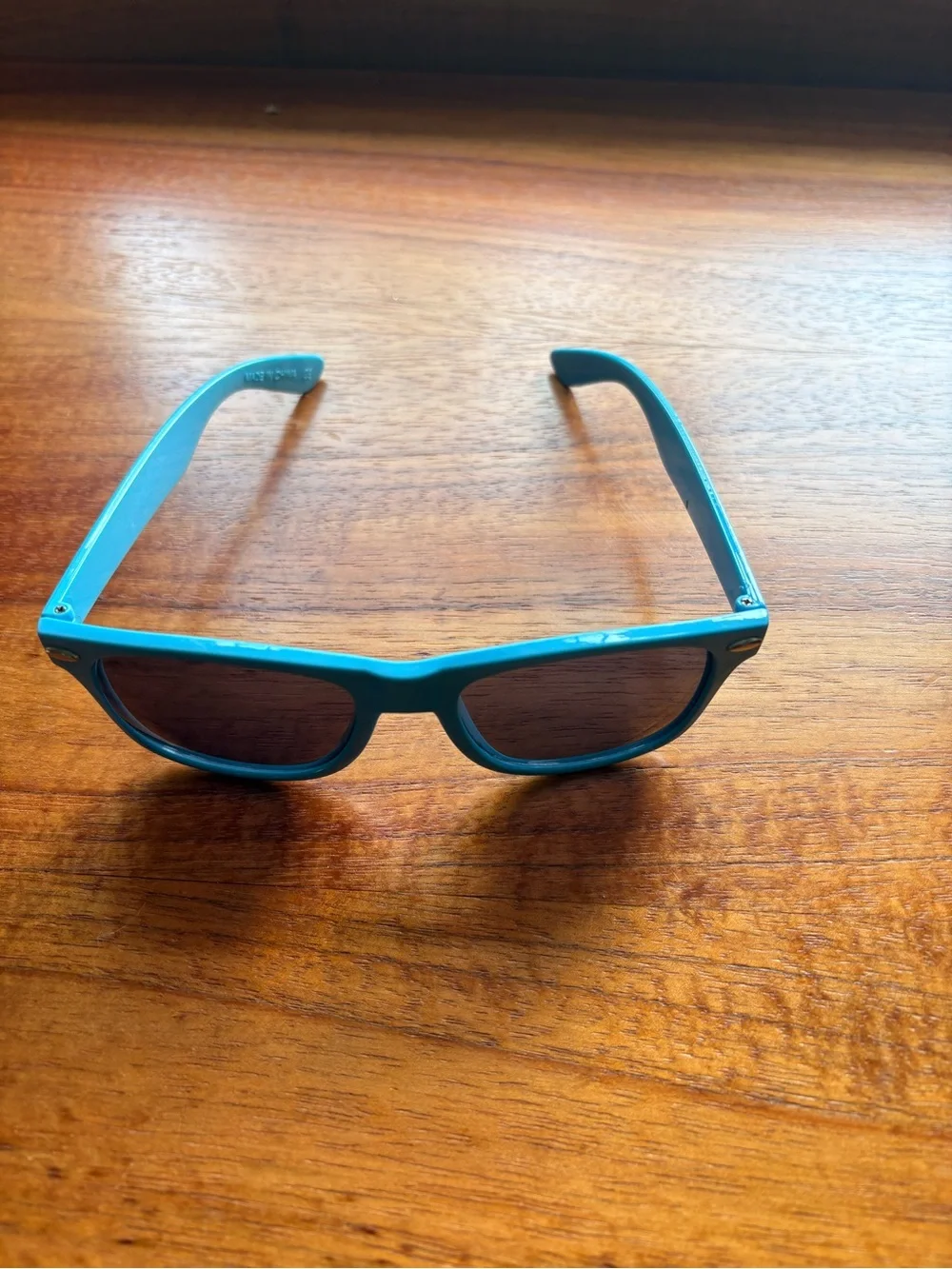 Electric blue Yasso yogurt sunglasses